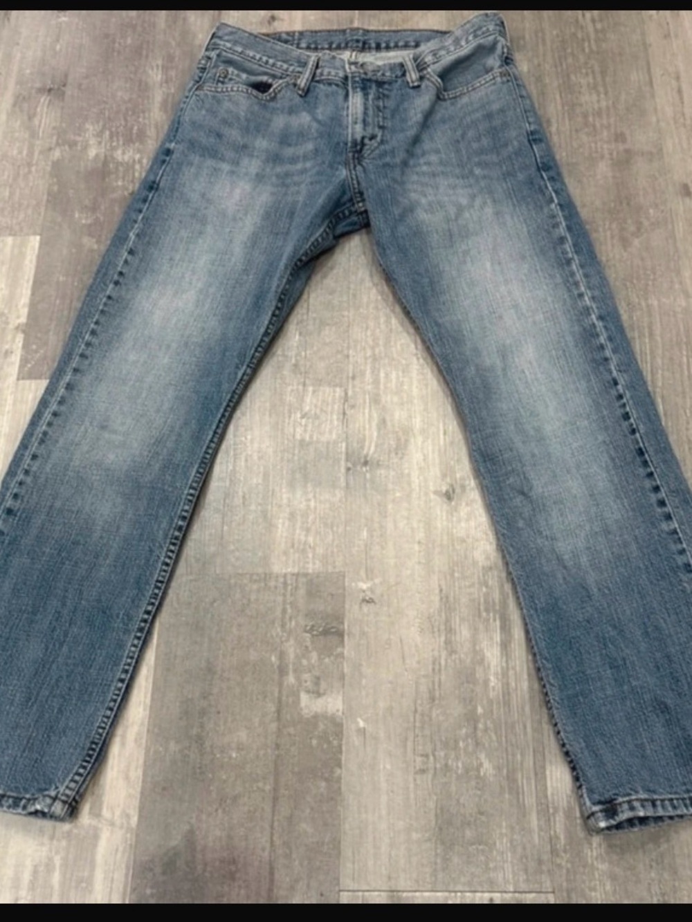 Light Blue Men's Classic Straight Jeans